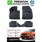 S-Dizayn Opel Corsa Elektrikli 3D Pro Havuzlu Paspas 2019 Üzeri A+ Kalite - Siyah