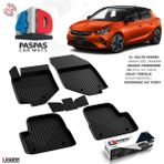 S-Dizayn Opel Corsa F 4D Havuzlu Paspas 2019 Üzeri A+Kalite - Siyah