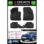 S-Dizayn Opel Mokka Elektrikli 3D Pro Havuzlu Paspas 2021 Üzeri A+ Kalite 3DS-SDZ270 - Siyah