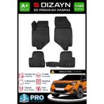 S-Dizayn Peugeot 2008 3D Pro Havuzlu Paspas 2019-2023 A+ Kalite 3DS-SDZ027 - Siyah