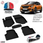 S-Dizayn Peugeot 2008 4D Havuzlu Paspas 2019-2023 A+Kalite - Siyah
