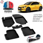 S-Dizayn Peugeot 208 4D Havuzlu Paspas 2019 Üzeri A+ Kalite - Siyah