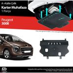 S-Dizayn Peugeot 3008 Çelik Karter Muhafaza Koruma 2009-2016 A+ Kalite