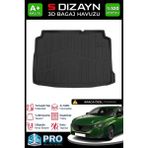 S-Dizayn Peugeot 308 3D Pro Bagaj Havuzu 2013-2021 A+ Kalite - Siyah