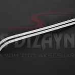 S Dizayn Peugeot Bipper Krom Sürgülü Kapı Çıtası 2 Prç 2008 Üzeri