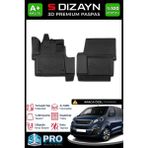 S-Dizayn Peugeot Expert Traveller 3D Pro Havuzlu Paspas 2016 Üzeri A+ Kalite 3DS-SDZ034 - Siyah