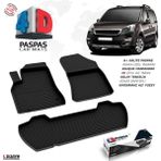 S-Dizayn Peugeot Partner Tepee 4D Havuzlu Paspas 2008-2018 110 HP A+ Kalite - Siyah