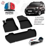 S-Dizayn Peugeot Partner Tepee 4D Havuzlu Paspas 2008-2018 90 HP A+ Kalite - Siyah