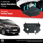 S-dizayn Peugeot Partner Tepee Çelik Karter Muhafaza Koruma 2008-2018 A+ Kalite
