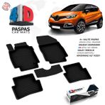 S-Dizayn Renault Captur 4D Havuzlu Paspas 2013-2020 A+ Kalite - Siyah