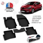 S-Dizayn Renault Clio 4 4D Havuzlu Paspas 2012-2019 A+Kalite - Siyah