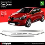S Dizayn Renault Clio 4 HB Krom Cam Çıtası 8 Prç. 2012 Üzeri