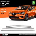 S-Dizayn Renault Clio 5 Krom Cam Çıtası 4 Prç. 2019 ve Üzeri