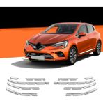 S-Dizayn Renault Clio 5 Krom Ön Tampon Çıtası 10 Prç. 2019 Üzeri