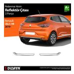 S-Dizayn Renault Clio 5 Krom Reflektör Çıtası 2 Prç. 2019 ve Üzeri