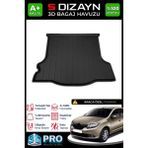 S-Dizayn Renault Symbol 3D Pro Bagaj Havuzu 2013 Üzeri A+ Kalite - Siyah