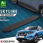 S Dizayn S-Dizayn Nissan Qashqai 2 Skyline Siyah Yan Basamak 173 Cm 2014-2021 A+ Kalite