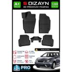S-Dizayn Seat Ibiza 3D Pro Havuzlu Paspas 2002-2008 A+ Kalite 3DS-SDZ292 - Siyah