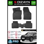 S-Dizayn Seat Tarraco 3D Pro Havuzlu Paspas 2018 Üzeri A+ Kalite 3DS-SDZ044 - Siyah