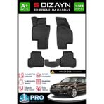 S-Dizayn Skoda Superb 2 3D Pro Havuzlu Paspas 2008-2014 A+ Kalite 3DS-SDZ098 - Siyah