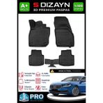 S-Dizayn Skoda Superb 3D Pro Havuzlu Paspas 2024 Üzeri A+ Kalite 3DS-SDZ151 - Siyah