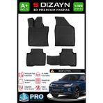 S-Dizayn Ssangyong Korando 3D Pro Havuzlu Paspas 2019 Üzeri A+ Kalite 3DS-SDZ327 - Siyah