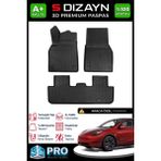 S-Dizayn Tesla Model Y Juniper 3D Pro Havuzlu Paspas 2025 Üzeri A+ Kalite 3DS-SDZ340 - Siyah