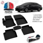 S-Dizayn Toyota Corolla 4D Havuzlu Paspas 2019 Üzeri A+ Kalite - Siyah