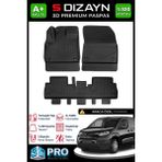 S-Dizayn Toyota Proace City 3D Pro Havuzlu Paspas 2018 Üzeri A+ Kalite 3DS-SDZ018 - Siyah