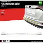 S-dizayn Toyota Rav4 Krom Arka Tampon Eşiği 2018 Üzeri