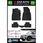 S-Dizayn Volvo EX40 3D Pro Havuzlu Paspas 2024 Üzeri A+ Kalite 3DS-SDZ221 - Siyah