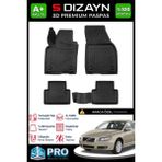 S-Dizayn Volvo S40 3D Pro Havuzlu Paspas 2004-2012 A+ Kalite 3DS-SDZ158 - Siyah