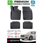 S-Dizayn Volvo S90 Plug-In 3D Pro Havuzlu Paspas 2024 Üzeri A+ Kalite - Siyah