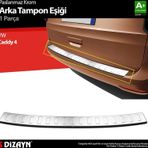 S-Dizayn Vw Caddy 4 Krom Arka Tampon Eşiği 2021 Üzeri