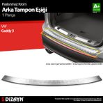 S-Dizayn Vw Caddy Krom Arka Tampon Eşiği 2015-2020