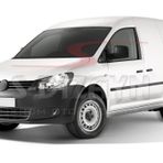 S Dizayn VW Caddy Krom Ön Tampon Çıtası Trendline 3 Prç 2010-2015