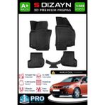 S-Dizayn Vw Golf 5 3D Pro Havuzlu Paspas 2004-2008 A+ Kalite 3DS-SDZ105 - Siyah