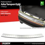 S-dizayn Vw Golf 6 Sw Krom Arka Tampon Eşiği 2010-2013