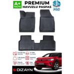 S-Dizayn Vw Id5 3D Pro Havuzlu Paspas 2021 Üzeri A+ Kalite - Siyah