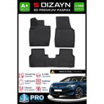 S-Dizayn Vw Id7 3D Pro Havuzlu Paspas 2025 Üzeri A+ Kalite 3DS-SDZ286 - Siyah