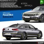 S-Dizayn VW Passat B8.5 Business Krom Aksesuar Seti 24 Parça A+Kalite