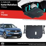 S-Dizayn VW T-Cross Çelik Karter Muhafaza Koruma 2019 Üzeri A+ Kalite