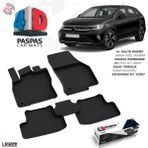 S-Dizayn Vw Taigo 4d Havuzlu Paspas 2021 Üzeri A+Kalite - Siyah