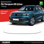 S-Dizayn Vw Tiguan 3 Krom Ön Tampon Alt Çıtası 2024 Üzeri A+ Kalite