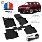 S-Dizayn VW Tiguan 4D Havuzlu Paspas 2016-2024 A+Kalite - Siyah