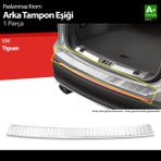 S-Dizayn Vw Tiguan Krom Arka Tampon Eşiği 2024 Üzeri A+ Kalite - 101 - Siyah