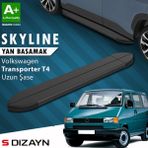 S-Dizayn VW Transporter T4 Uzun Şase Skyline Siyah Yan Basamak 253 Cm 1995-2003 A+ Kalite - araca özel - 111