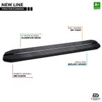S-Dizayn VW Transporter T5 Kısa Şase NewLine Siyah Yan Basamak 213 Cm 2003-2010