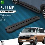 S-Dizayn Vw Transporter T6.1 Kısa Şase S-Line Siyah Yan Basamak 213 cm 2019-2025 A+ Kalite - Sdizayn