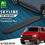 S-Dizayn VW Transporter T6.1 Kısa Şase Skyline Siyah Yan Basamak 213 Cm 2019-2024 A+ Kalite